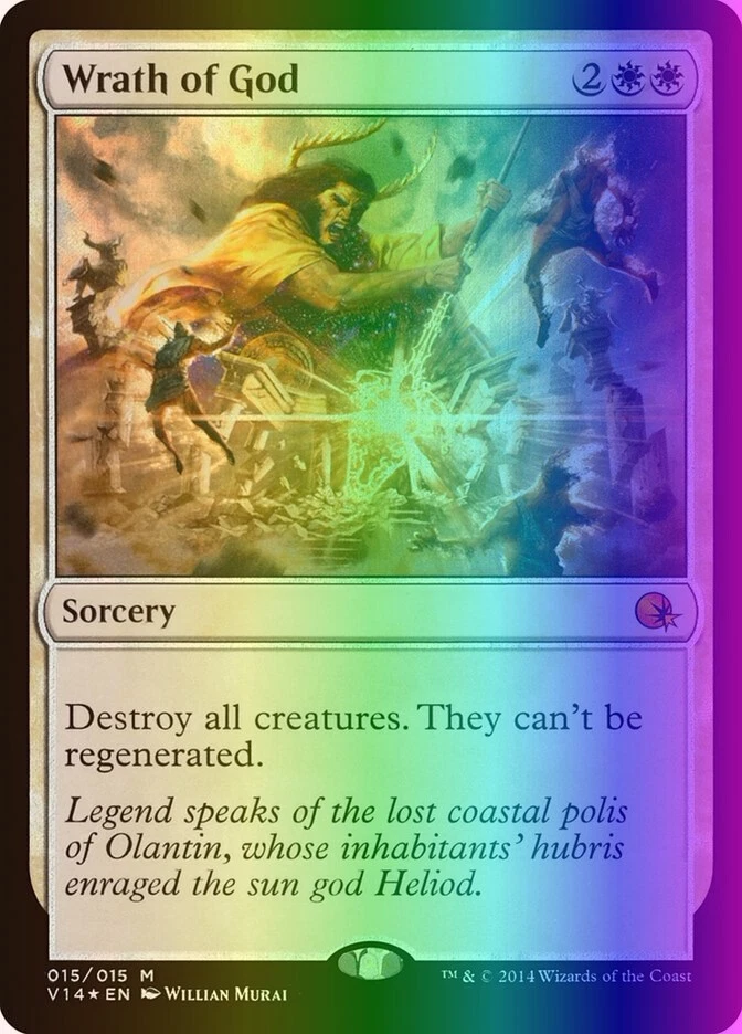 MTG Magic the Gathering Wrath of God (15/15) FTV Annihilation  NM FOIL - Image 1 of 1