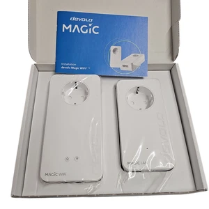 devolo Magic 2 WiFi 2-1-2 Powerline Wi-Fi Zestaw startowy - Biały NOWY nieużywany✅ - Zdjęcie 1 z 3