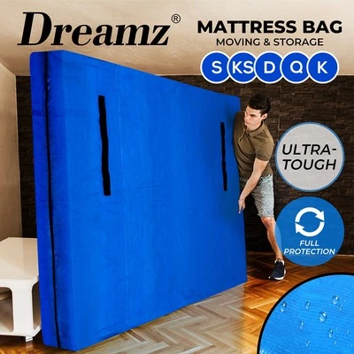 Dreamz Mattress Storage Bag Protector Moving Dust Cover Carry Plastic Packaging - image 1 of 4