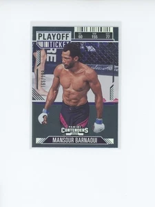 2025 Panini Contenders PFL Mansour Barnaoui #4 Playoff Ticket Foil 165/199 - Picture 1 of 2
