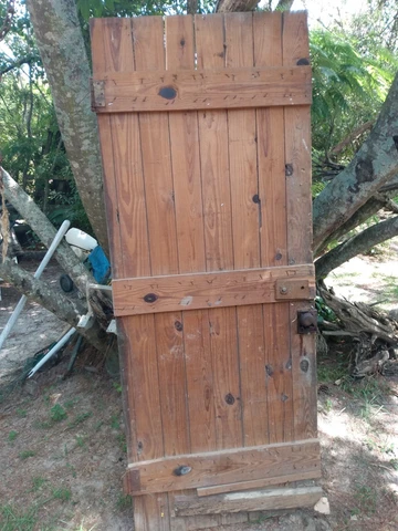 Antique Barn Door 130 year old heart pine Cover