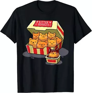 Kitten Nuggets Food Pun Cat Lover Gift Chicken NuggetsT-Shirt Hoodie - Picture 1 of 19