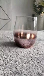 Large Rose Gold Ombre Empty Glass Candle Jar 450ml Candle Supply - Picture 1 of 6