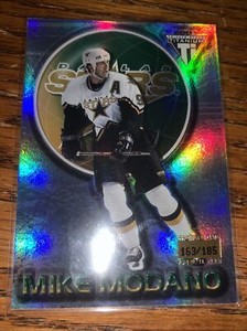 2000-01 Pacific Private Stock Titanium Silver Mike Modano 163/185 Dallas Stars
