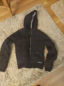 Hurley Winter Coat Black Hooded Jacket Girls Size Medium - Picture 1 of 7
