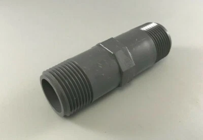 17832223 Pezón PVC 1" X 4", ROSCADO AMBOS EXTREMOS, MNPT, SCH-80 Foto 1 de 3