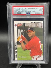 2000 Multi-Ad Peoria Chiefs Albert Pujols RC Rookie PSA 9