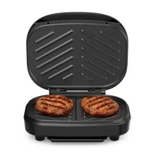 KitchenSmith 2 Burger Indoor Grill Black - Picture 1 of 2