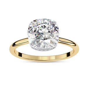 2.55 Ctw Moissanite Solitaire Wedding Engagement Ring For Women 10K Or 14k Gold - Picture 1 of 7