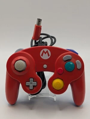 Official Club Nintendo Mario GameCube Controller Red & Blue Rare - Image 1 of 4