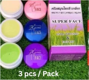 Juego de 10 crema de colágeno herbal de arroz integral facial restaurar la piel suave juvenil. - Imagen 1 de 14