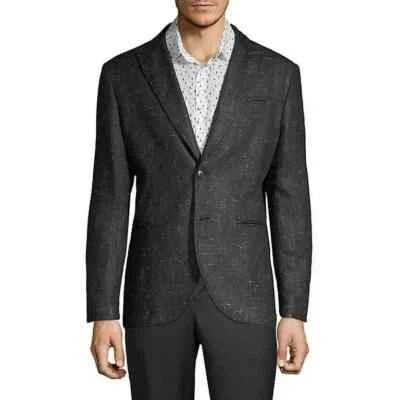 Blazer John Varvatos Calce Ajustado Pico Dos Botones Nuevo con Etiquetas $1498 En Negro Talla:56 Foto 1 de 4