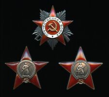 Soviet Russian Order Medal Group, GENERAL, 1943-1970, Patriotic War, Red Star
