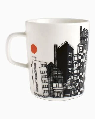 - Taza de café Oiva Siirtolapuutarha 8,8 oz impresión de ciudad Foto 1 de 4