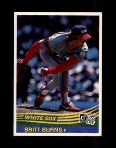 1984 Donruss #424 Britt Burns SET BREAK