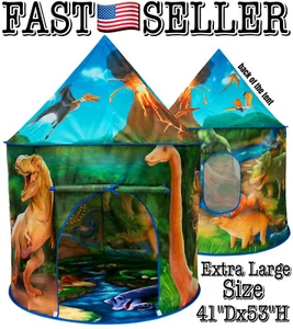 The Lost Jurassic World Kinder Dinosaurier Pop Up Zelt, extra große Größe (41""Dx53""H) - Bild 1 von 6