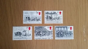 Complete GB used stamp set: 1984 First Mail Coach Run Bicentenary - Picture 1 of 1