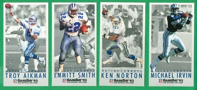 1993 Fleer Gameday Dallas Cowboys Team Set Super Bowl Champs Smith Aikman - Imagem 1 de 2
