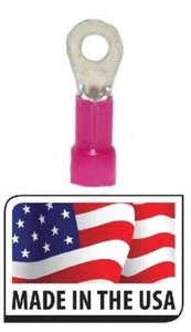 (50 STCK.) 22-18 NYLON RINGKLEMME #8 GRÖSSE ELEKTRISCHER STECKER Hergestellt in den USA - Bild 1 von 1