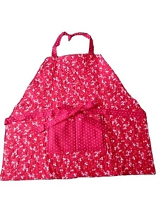 Delantal acolchado de colección para abuela hecho a mano núcleo de cabaña grueso resistente década de 1970 retro - Imagen 1 de 10