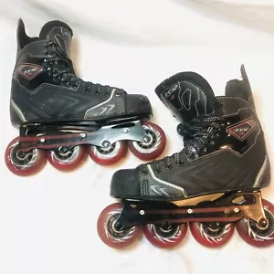 Pattini da hockey CCM LE 88 in linea Rollerblade taglia 7 D misura 8,5 ottime condizioni - Foto 1 di 10