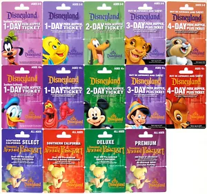 All 14 Different DISNEYLAND Passport Gift Cards 2006: Mickey, Goofy, Donald, etc - Picture 1 of 1