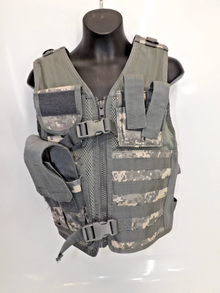 Colete tático camuflado ACU ajustável infantil Rothco - Imagem 1 de 4