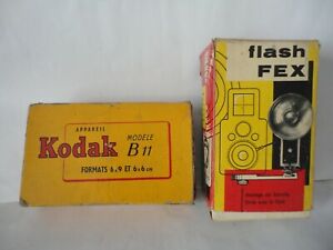 Appareil photo ancien Kodak avec flash fex et boites