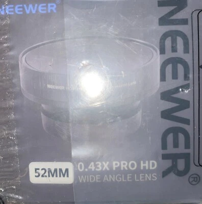 LENTE GRAN ANGULAR NEEWER 52mm 0.43X PRO HD SELLADO DE FÁBRICA Foto 1 de 4