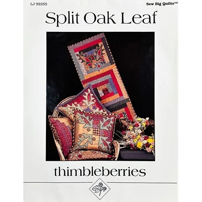 Thimbleberries LJ92255 Split Oak Leaf Tablerunner Quilt PATTERN & Pillow Pattern - Image 1 of 4