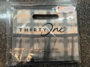 Thirty-One Gifts Thirtyone 31 Gifts Fold N' File -Pale Pink Plaid BRAND NEW - Picture 1 of 1