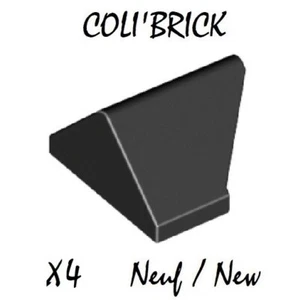 Lego 3049 c - 4x Brique Toit / Slope 45 2x1 - Noir / Black - NEUF - Picture 1 of 1