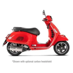 Akrapovic Vespa GTS250 2009 Stainless Road Exhaust Silencer + Carbon Heatshield - Picture 1 of 6