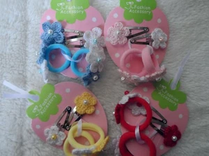 small/mini hair accessories hair bands hair clips slides flower bow girls/baby - Picture 1 of 19