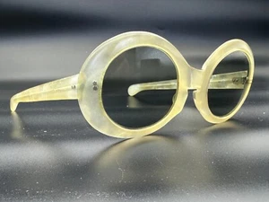 VINTAGE CANDY SUNGLASSES NOS UNUSUAL SEASHELL PARTY FRAME FRANCE 50s Fait Main - Picture 1 of 13