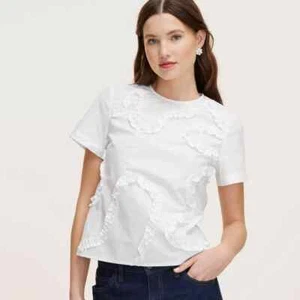 Size XS | Women's Ribbon Short Sleeve Blouse kate spade new york Target - Picture 1 of 5