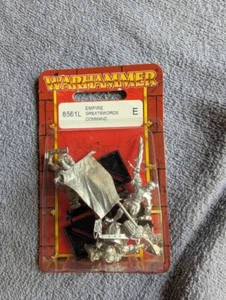 Warhammer Games Workshop Fantasy Empire Greatswords Command - NEW - metal - OOP - Picture 1 of 1