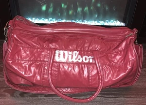 Vintage Wilson schwarz Leder Sport Seesack 70er 80er EUC - Bild 1 von 10