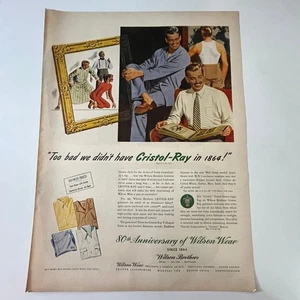 Anuncio Wilson Brothers 80 aniversario de Wilson Wear 1940 Segunda Guerra Mundial SV28-4 - Imagen 1 de 2
