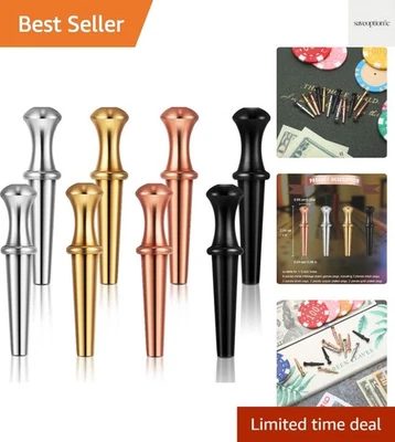 Cribbage Essentials: 8 clavijas metálicas coloridas con diseño cónico para facilitar la puntuación Foto 1 de 4