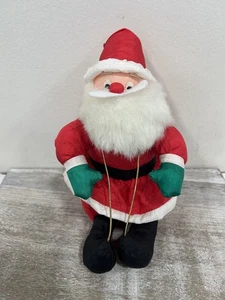 Adorno navideño de peluche de Papá Noel International Silver Co 9 pulgadas - Imagen 1 de 3
