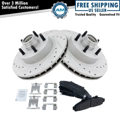 Kit de rotor de rendimiento de pastillas de freno delanteras metálicas para Ranger Mazda 2x2 Foto 1 de 4