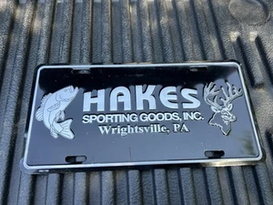 Hakes Sporting Goods Inc. Placa de refuerzo matrícula usada Wrightsville Pa - Imagen 1 de 5