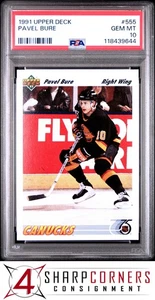 Pavel Bure Canucks Hof 1991 cubierta superior #555 PSA 10 - Imagen 1 de 2