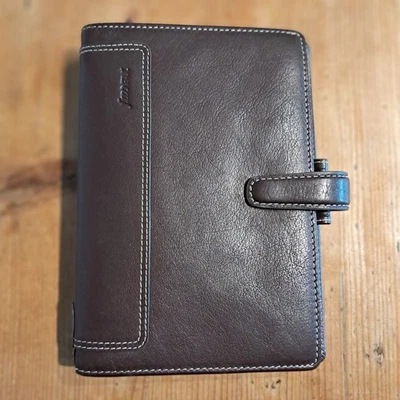 Filofax Holborn Personal Organizer Deluxe Leder Arbeit Universität braune Einlagen - Bild 1 von 4