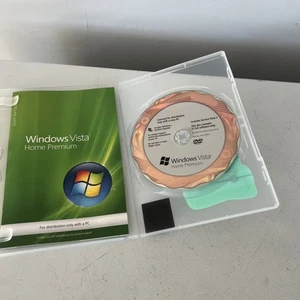 Windows Vista Home Premium 32-bit DVD Disc + Key - Photo 1/3
