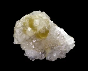 Natürlicher Fluorit Quarz Mineralien Probe Indien #M 437 - Bild 1 von 5