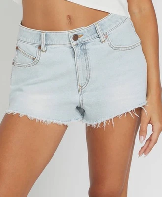 Volcom 1991 Stoned Denim Shorts Women’s 27 Cut Off Baggy High Waisted 2" NEW - Image 1 of 4