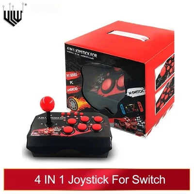4 in 1 Retro Arcade Joystick Fighting Stick USB Game Controller for PS3/Switch - Image 1 of 4