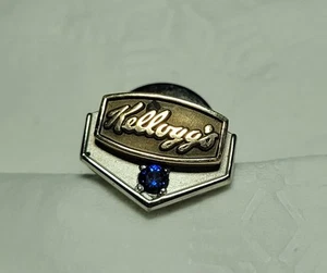 Kellogg's 10 Years Service Pin - 10k Gold with Sapphire - CTO - Picture 1 of 5